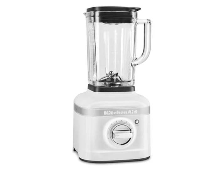 KitchenAid Standmixer mit 1,4 L Glaskrug - Artisan - Kompakter Hochleistungsmixer 1200 W - Food Processor zum Schneiden, Hacken und Reiben - Smoothie maker - White