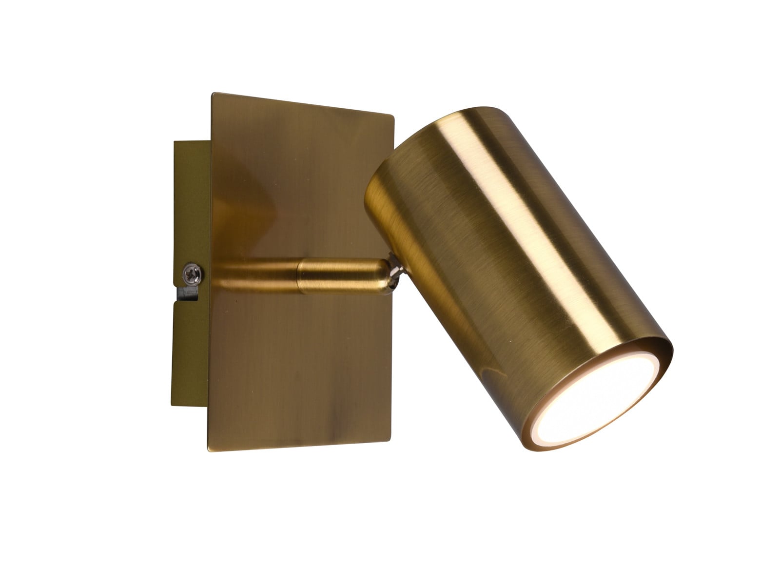 Trio Leuchten Marley wandspot in oud messing en goud met GU10 fitting