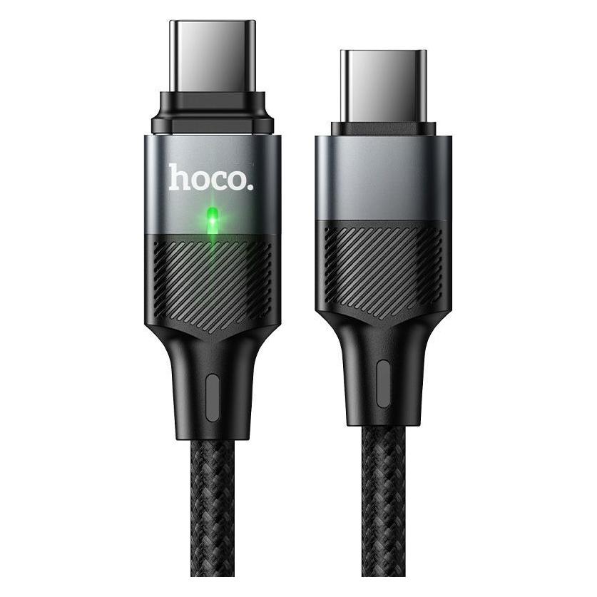 Hoco Magnetkabel USB-C auf USB-C, QC 3.0, PD, 5 A, 240 W, 1,2 m, U159, schwarz (78468248)