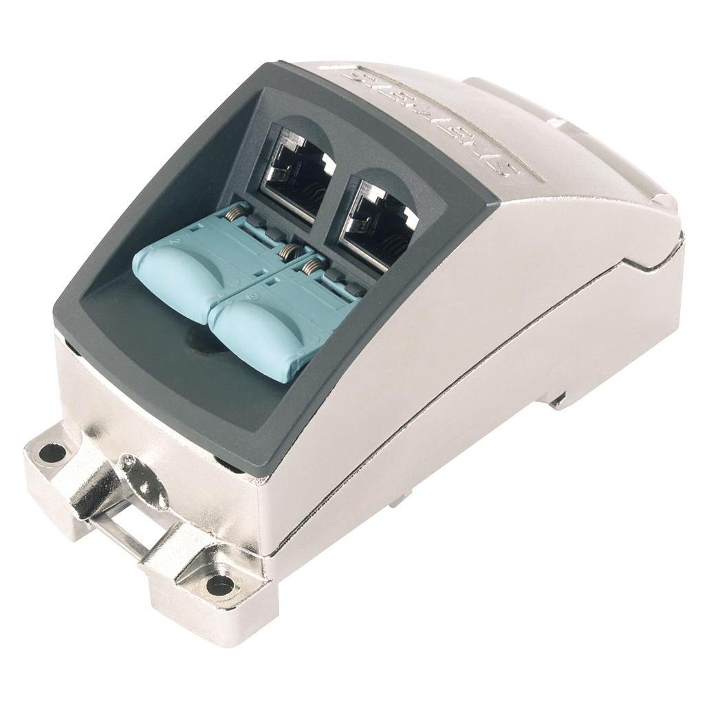 Siemens Ind. Ethernet FASTCONNECT RJ45 modular outlet Base Modul 2FE WECHSELEINSETZ (6GK19011BE000AA1)