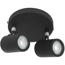 Deckenstrahler Deckenlampe Spotleuchte schwenkbar LED Wohnzimmerleuchte schwarz