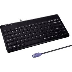 Perixx PERIBOARD-409 P DE PS2 Tastatur Deutsch, QWERTZ Schwarz PS2-Anschluss