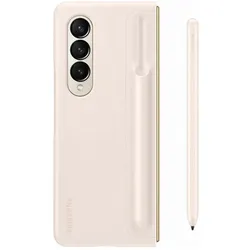 Samsung Standing Case mit Stift (Samsung Galaxy Z Fold4), Smartphone Hülle, Beige