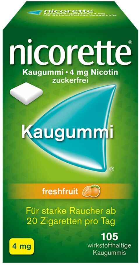 nicorette® Kaugummi 4 mg freshfruit 105stk