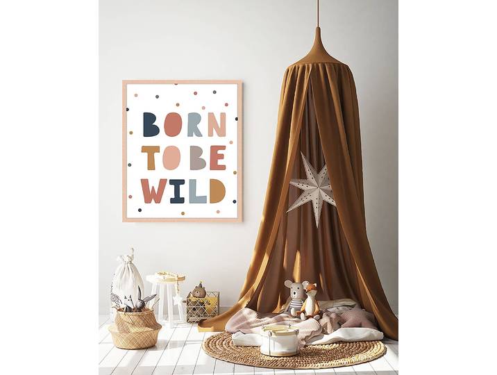 Tableau déco Born To Be Wild 53 x 63cm Multicolore