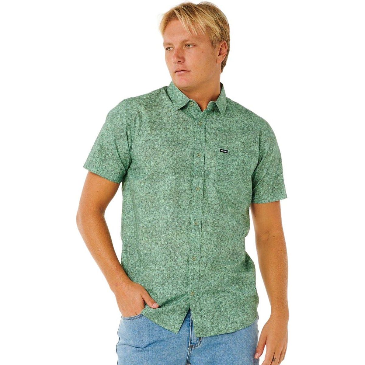 RipCurl Hypno Micro Short Sleeve Shirt aloe (3237) S 06MMSH-3237-S