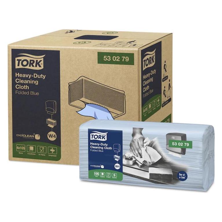 Tork Vliesstofftuch 35,5x41,5cm blau 1lagig 4x105 Stück (7322541183206)