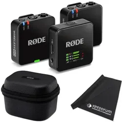 RØDE Mikrofon-Funksystem Wireless GO Gen 3 mit Ladecase und Tuch, Mikrofon