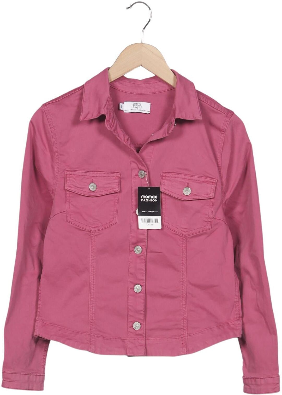 le temps des cerises Damen Jacke, Pink, Gr. L, Baumwolle / Elasthan - Second Hand