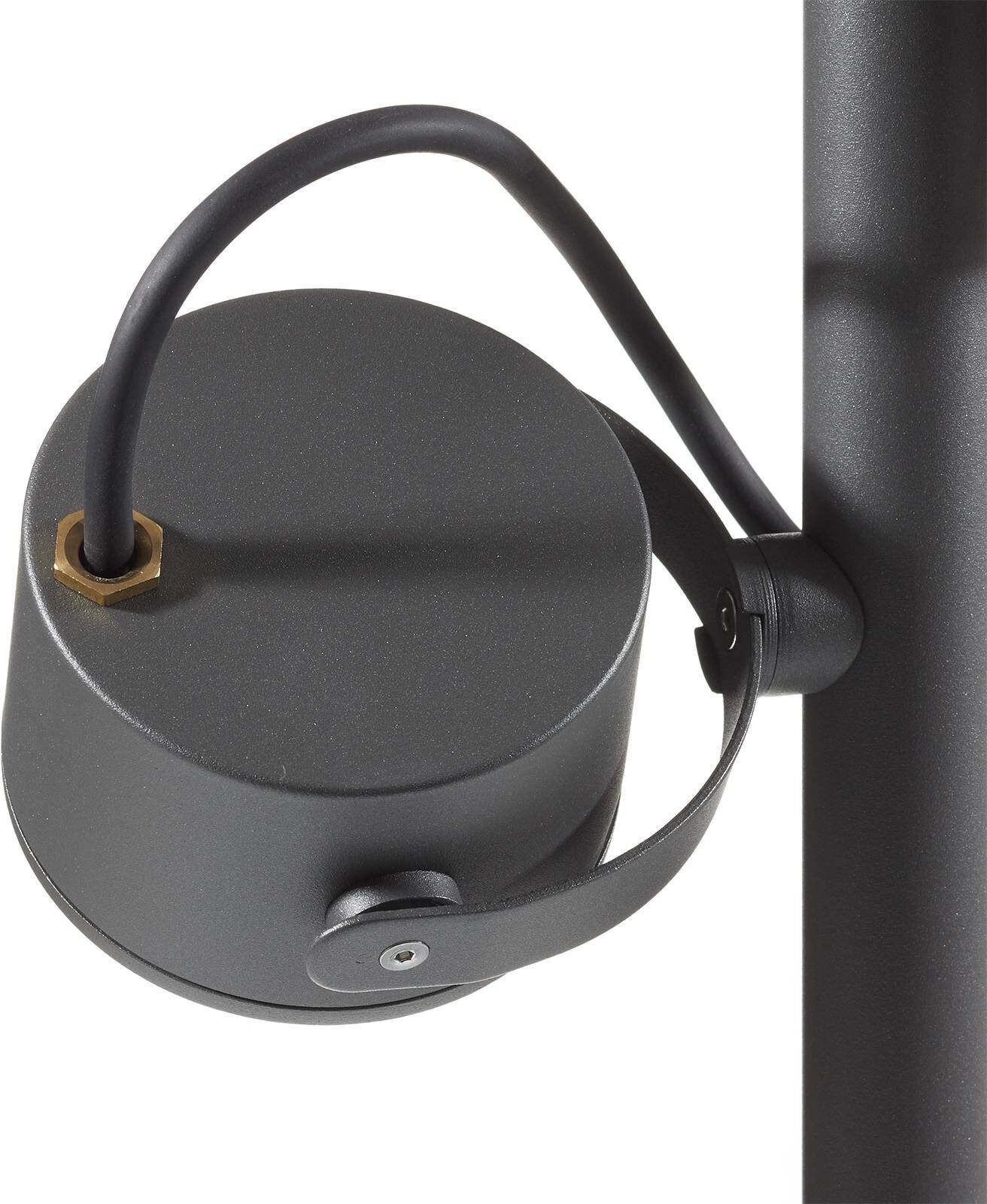 SLV Lampioncino da giardino SITRA, Nero, Vetro, Moderno, Lampada da esterni
