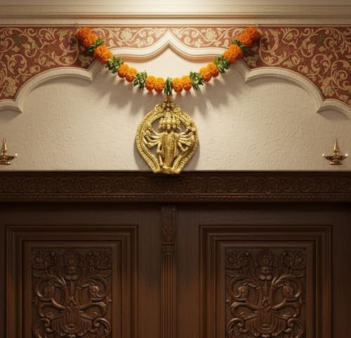 eSplanade Messing Panchmukhi Hanuman Muurbeeld voor Volwassenen