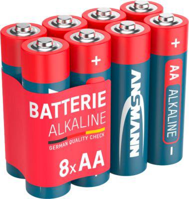 Ansmann Alkaline-Batterien Mignon AA, 8 Stück