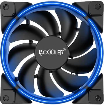 120mm PCCOOLER Corona Blau Lüfter