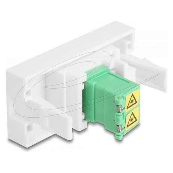 Delock Easy 45 Modul LC Duplex Buchse zu LC Duplex Buchse mi (Netzwerk Kupplung) (90875)