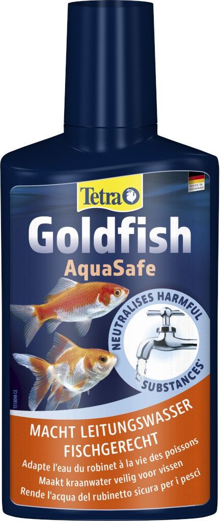 Tetra Goldfish AquaSafe Biocondizionatore Acqua del Rubinetto per Pesci Rossi 250 ml