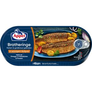 Appel Fischkonserve Bratheringe, in würzigem Aufguss, MSC zertifiziert, 325 g