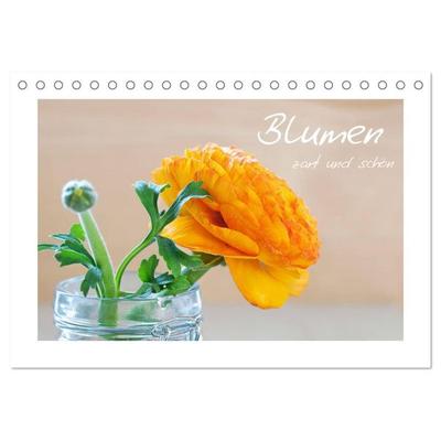 Blumen zart und schön (Tischkalender 2027 DIN A5 quer), CALVENDO Monatskalender
