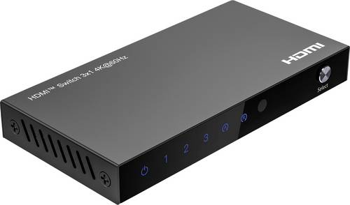 Roline HDMI-Switch mit Fernbedienung Schwarz
