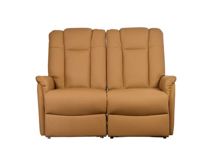 Le Réconfort Sofa - Inclinaison manuelle, 2 places, Cuir Came...
