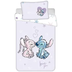 Jerry, Kinderbettwäsche, Babybettwäsche Disney Lilo und Stitch (135 x 100 cm, 60 x 40 cm)