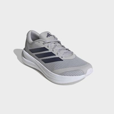 Laufschuh ADIDAS PERFORMANCE "RUNFALCON 6 CLOUDFOAM", Herren, Gr. 41, grau two, dunkelblau, core schwarz, Synthetik, Textil, Schuhe Laufschuh