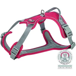 Trixie Hondentuig Premium Active Rood - 30-40X1,5 Cm (Hund), Halsband + Leine