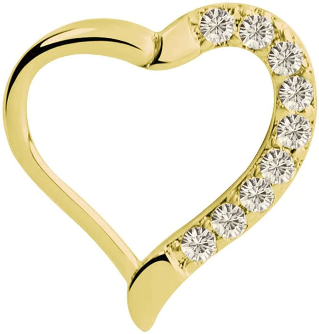 Nasenpiercing ADELIA´S "Piercing  Ohrpiercing", gold, Piercings, Damen, Chirurgiestahl, Nasenpiercing