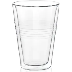 Casativo, Tasse, 4er-Set Thermogläser mit Riffelung, doppelwandig, 300 ml (300 ml, 4x)