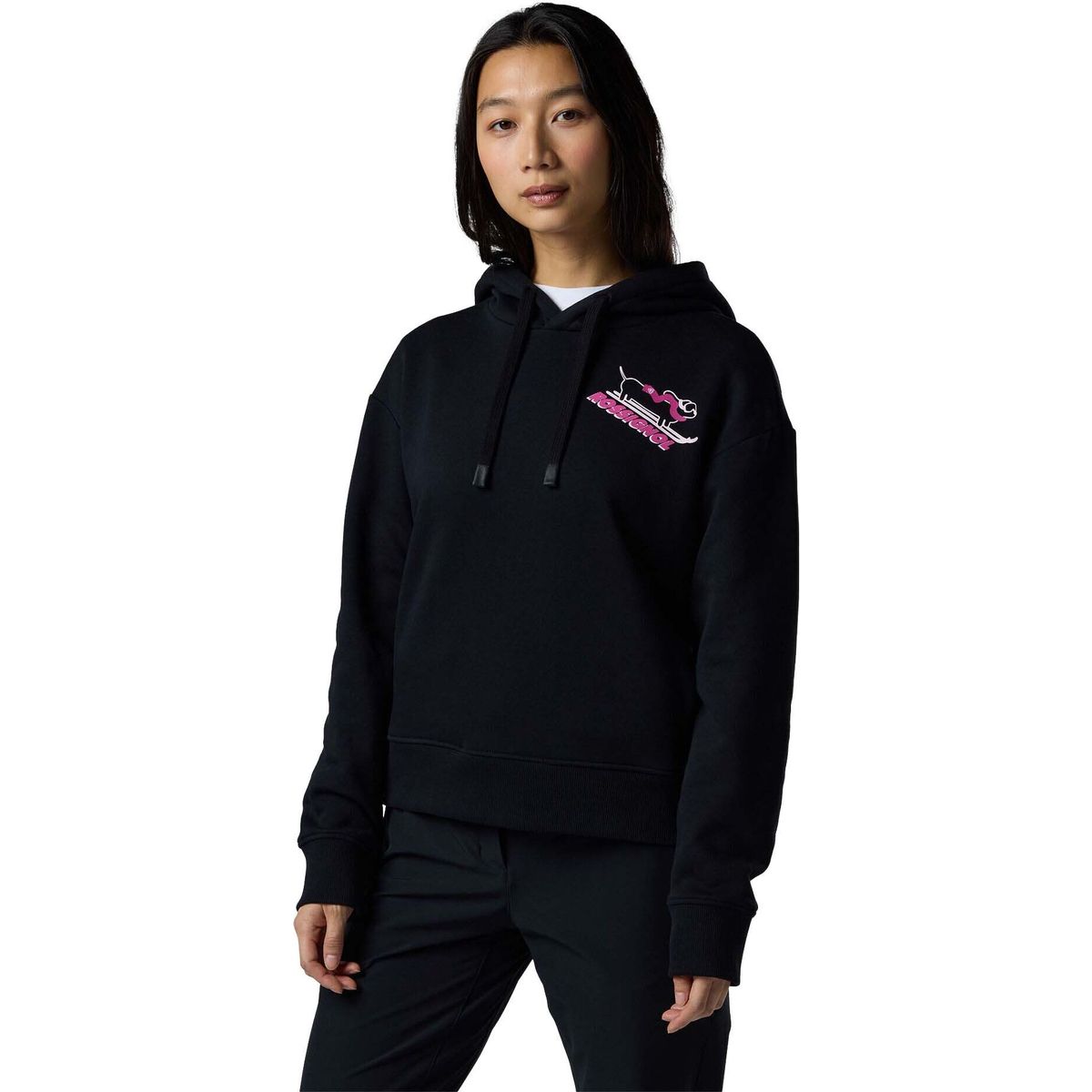 Rossignol W Waterfall Relax Hoodie black (200) S RLPWS03 20000S