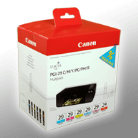 6 Canon Tinten 4873B005 PGI-29 Multipack CMY PC PM R
