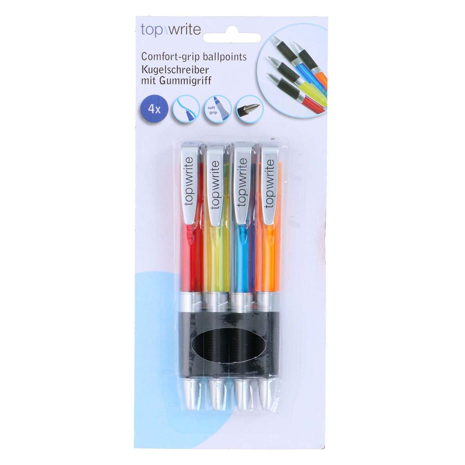 Topwrite 4 Kugelschreiber mit Komfortgriff (4x) (E8711252798851)