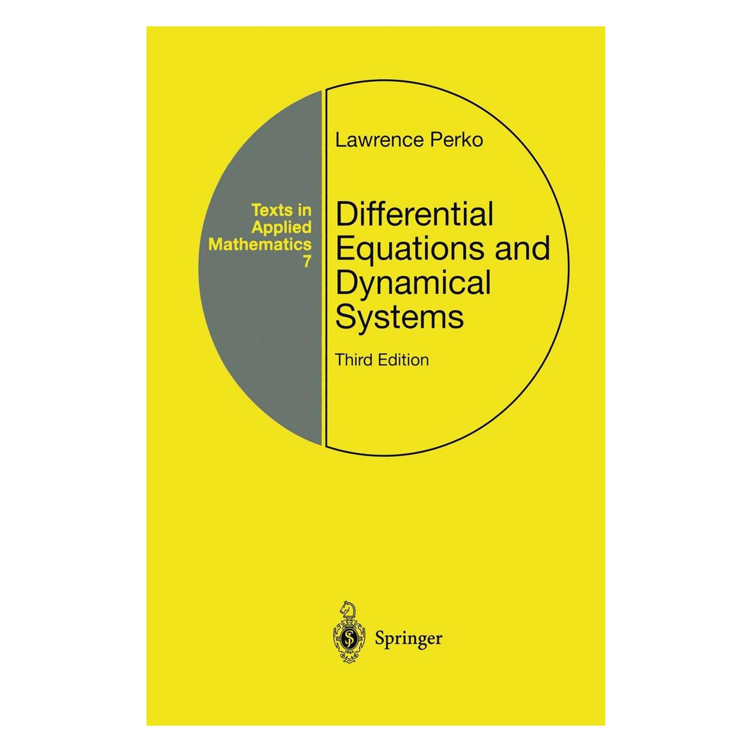 Springer Differential Equations and Dynamical Systems (Englisch, Softcover, Lawrence Perko) (55552237)