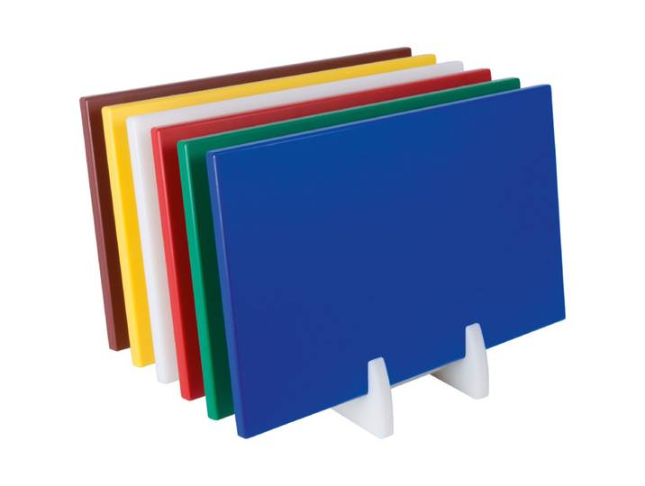 Planche Découpe - Pe - 500x300x15mm - Rouge - Viande Crue - Antidérapant - Saro