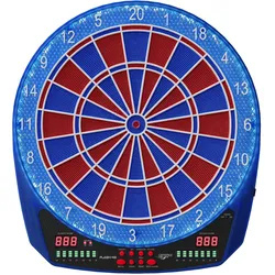 Carromco Elektronik Dartboard Flash-401, mit Adapter, 2-Loch Abstand
