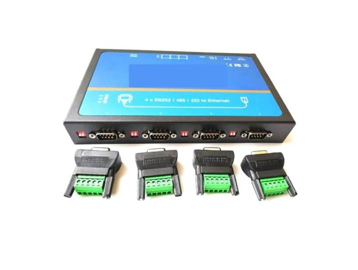 USR-N540 4 Ports Serieller Geräteserver, Serieller RS232 Rs485 Rs422-zu-Ethernet-Konvertermodul-Controller
