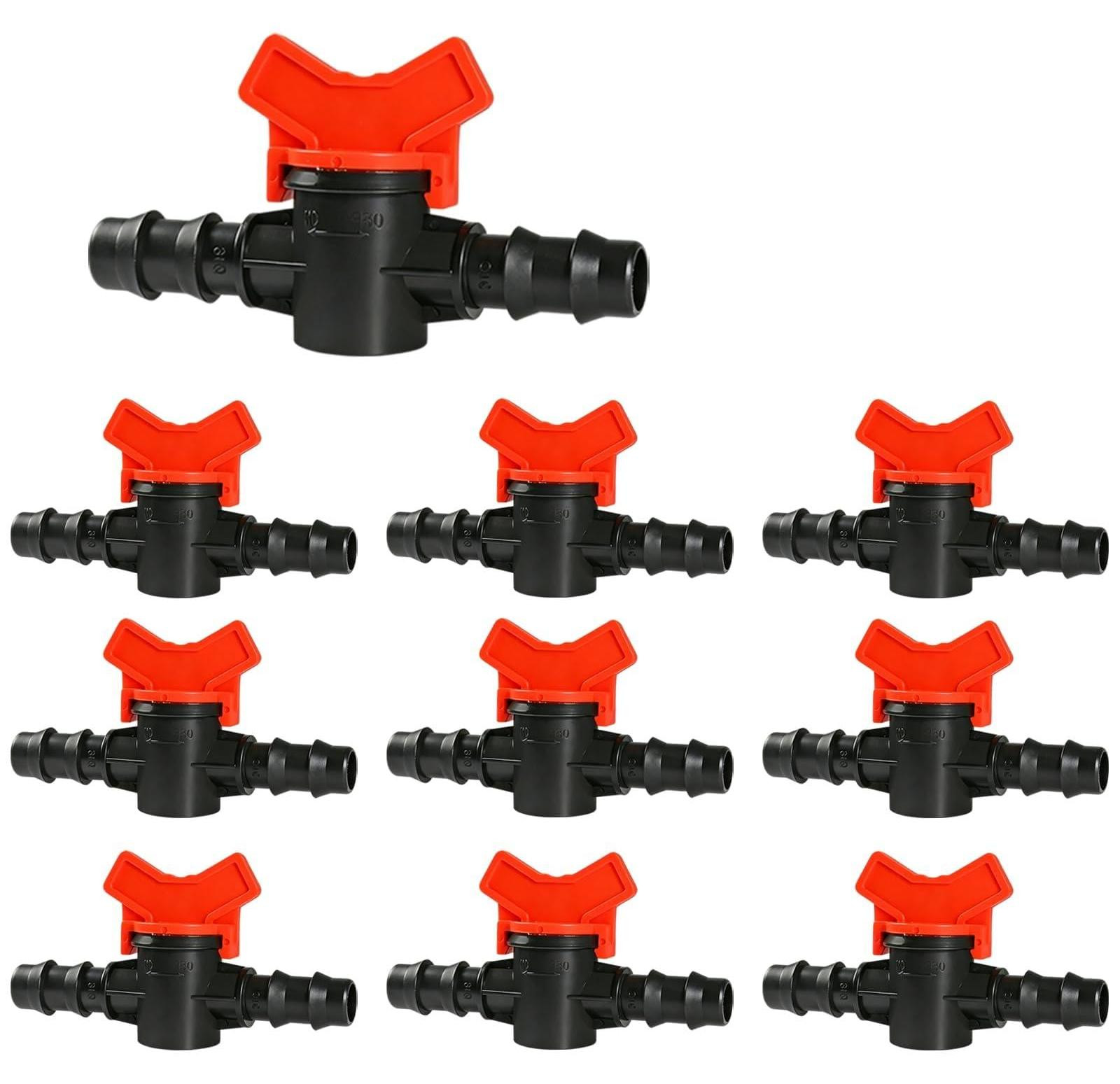 10 stuks Plastic Tuinkraan Druppelirrigatie Schakelaar Klep