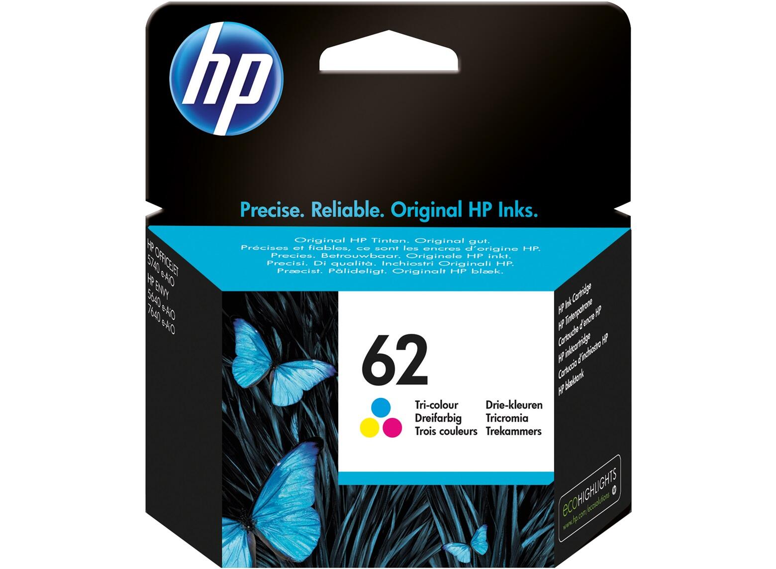 HP Inc. HP Original 62 Druckerpatrone - cyan, magenta, gelb (C2P06AE) C2P06AE#UUS