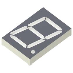 Kingbright 7-Segment-Anzeige Rot 56.9 mm 3.7 V Ziffernanzahl: 1 SA23-12SURKWA Bulk