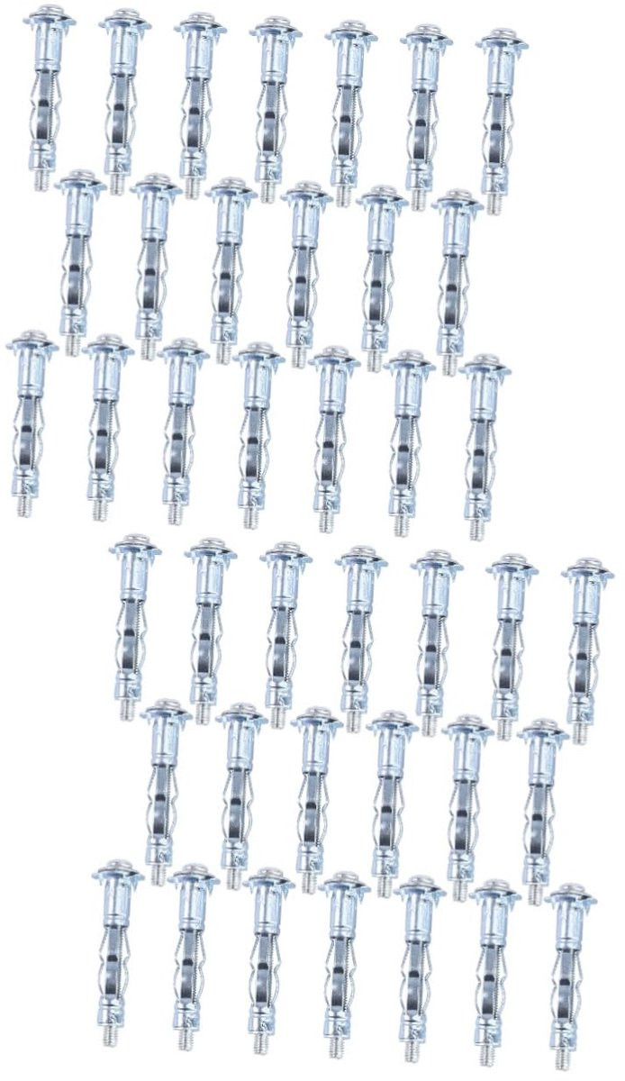 Hollewandpluggen Set Bevestigingsankers Zilverkleurig 5x1.5cm