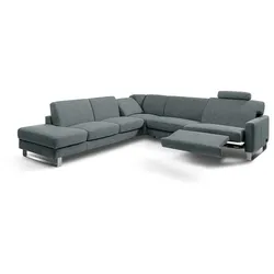 Segmüller Werkstätten Ecksofa Canto Stoff Blau