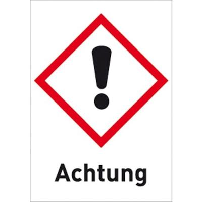 Aufkleber Gesundheitsgefahr (GHS 07) Achtung, Folie, 26x37 mm, 500 Stück/Rolle