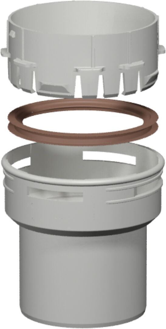 Pièce de raccordement Bertrams Polyline EW 40FAS110 DN 110, rigide sur tuyau flexible