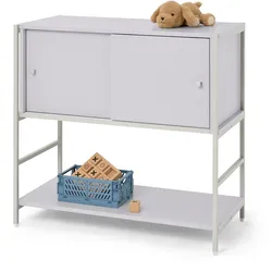 Tchibo - Kindersideboard »Grade« mit Schiebetüren - 80,3x40x76,8cm - silber -