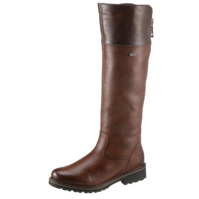 Stiefel REMONTE, Damen, Gr. 36, Normalschaft, braun, Leder, Lederimitat, used, Schuhe Stiefel, mit variabler Schaftweite