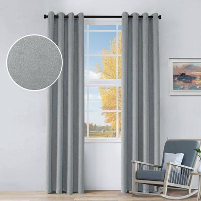 Superior Senna Room Darkening Textured Window Curtain Panels, Set of 2 - Machine Washable Window Coverings