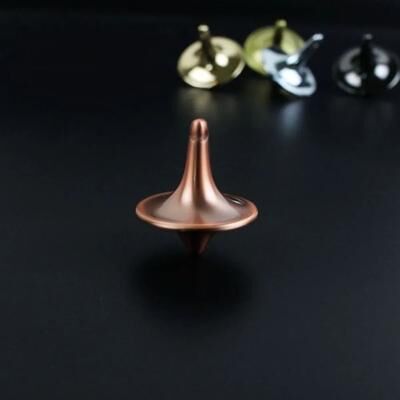 Uplift Picks Silver Precision Metal Spinning Top Movie Totem Style Desk Toy red Bronze With Hole
