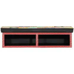 vidaXL TV-Möbel mit Regal Mehrfarbig 80 x 30 x 22 cm Holzwerkstoff