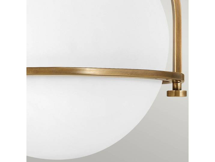 Plafonnier Somerset, laiton, 28 cm, à 1 lampe - Quintiesse - Salon / séjour - Métal