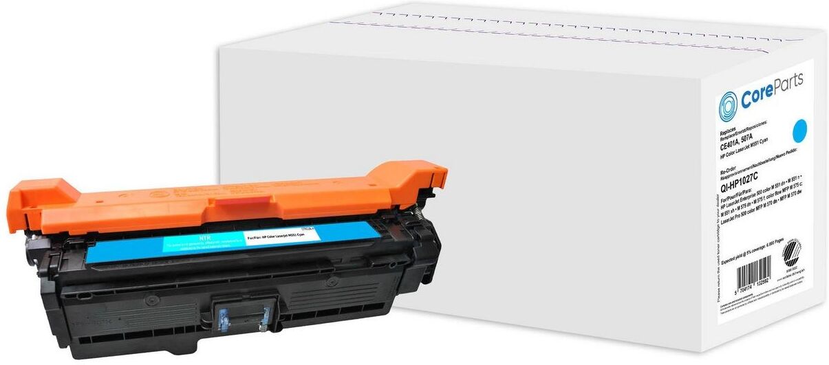 CoreParts Toner for HP Color LaserJet M551 (507A) CE401A - Cyan