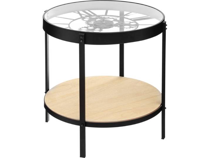 Atmosphera - Bijzettafel - Klok - Ø 51 x 49 cm